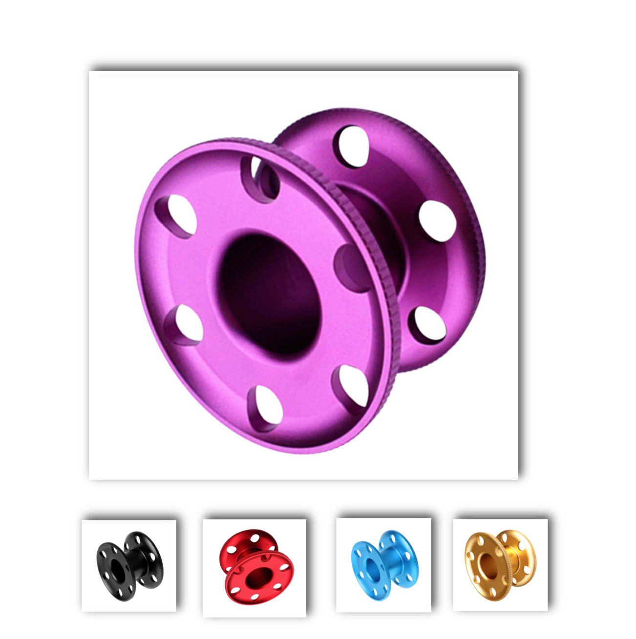 Spool Reel Aluminium Lightweight Diving Accessories HD-110