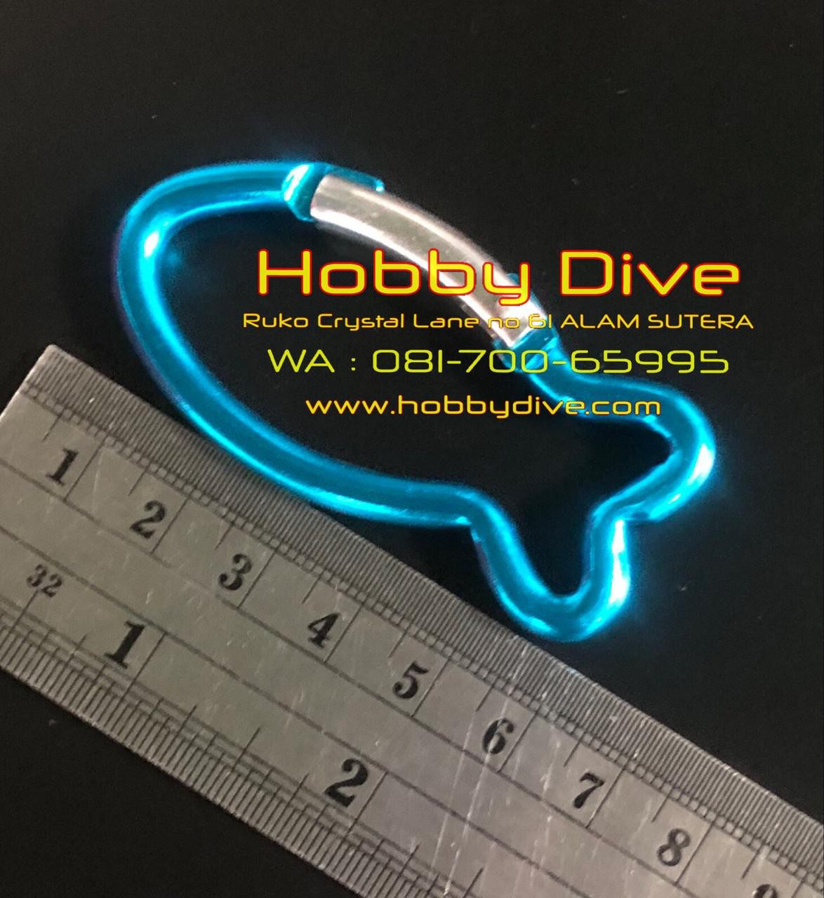 Fish Carabiner Aluminium 6cm Accessories HD-181